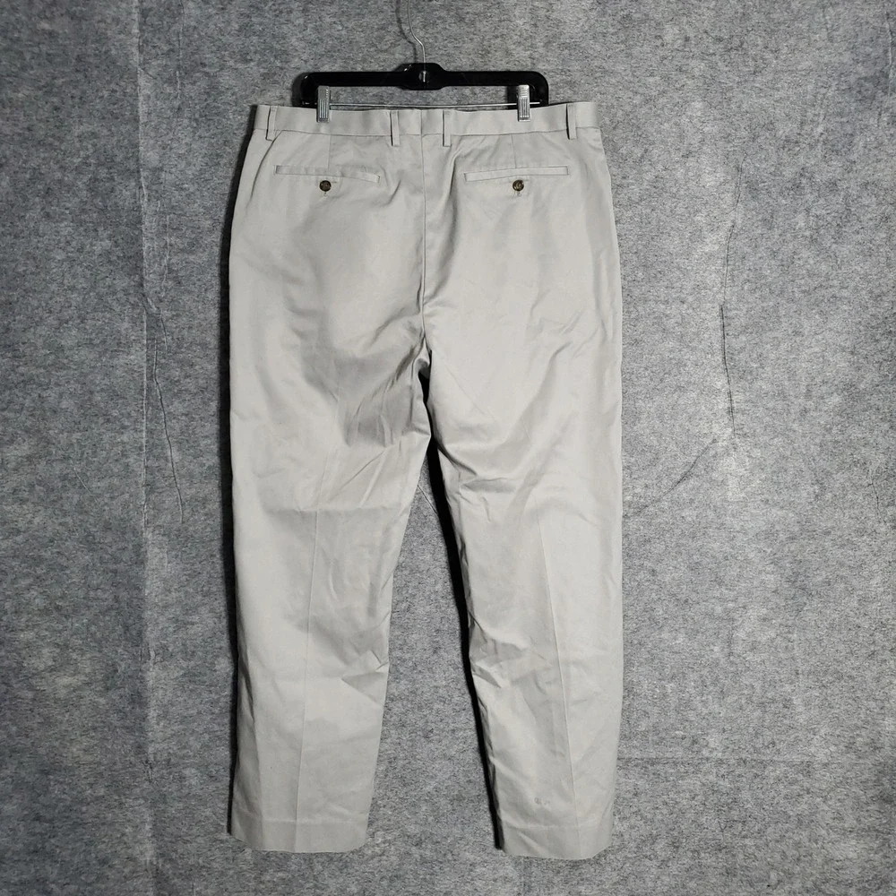 Banana Republic Dress Pants Mens 38x34 Light Gray Non Iron Tailored Slim Fit Pro
